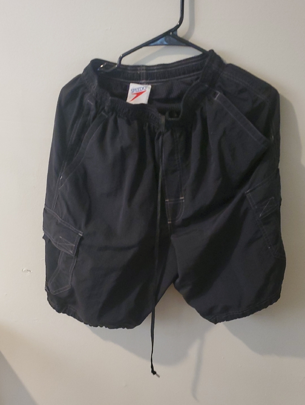 Speedo Black Men's Cargo Swim Shorts